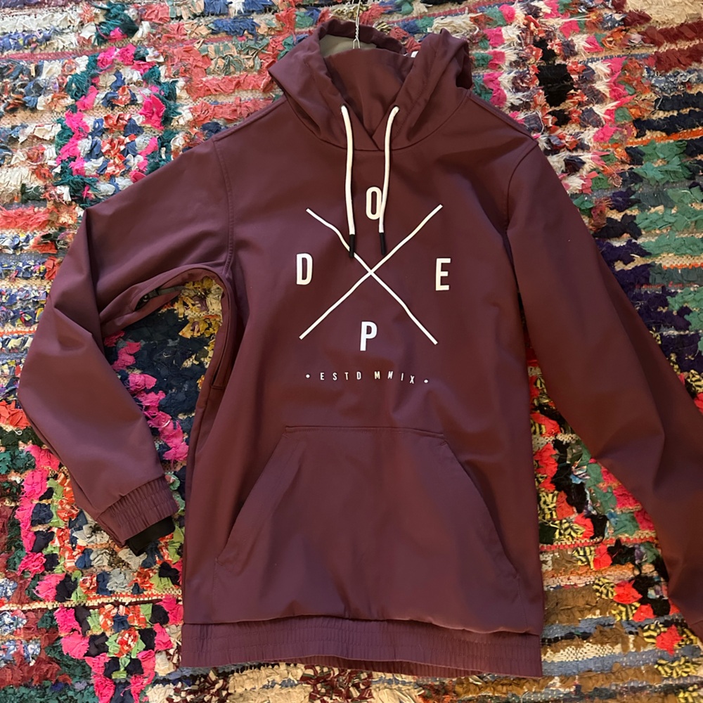 DOPE snow Yeti oversized hoodie pullover waterproof size s